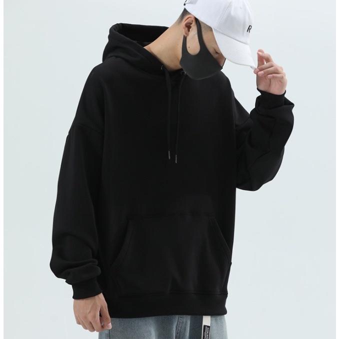 Áo Hoodie nam nữ trơn vải nỉ  cao cấp áo khoác unisex dáng rộng đẹp