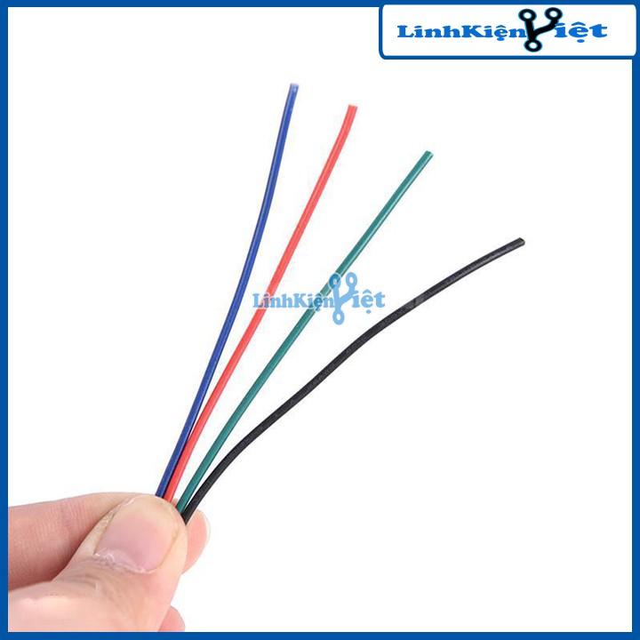 Dây Điện Dẹt 4 Màu Khác Nhau Cho Đèn LED RGB 4 pin 22AWG