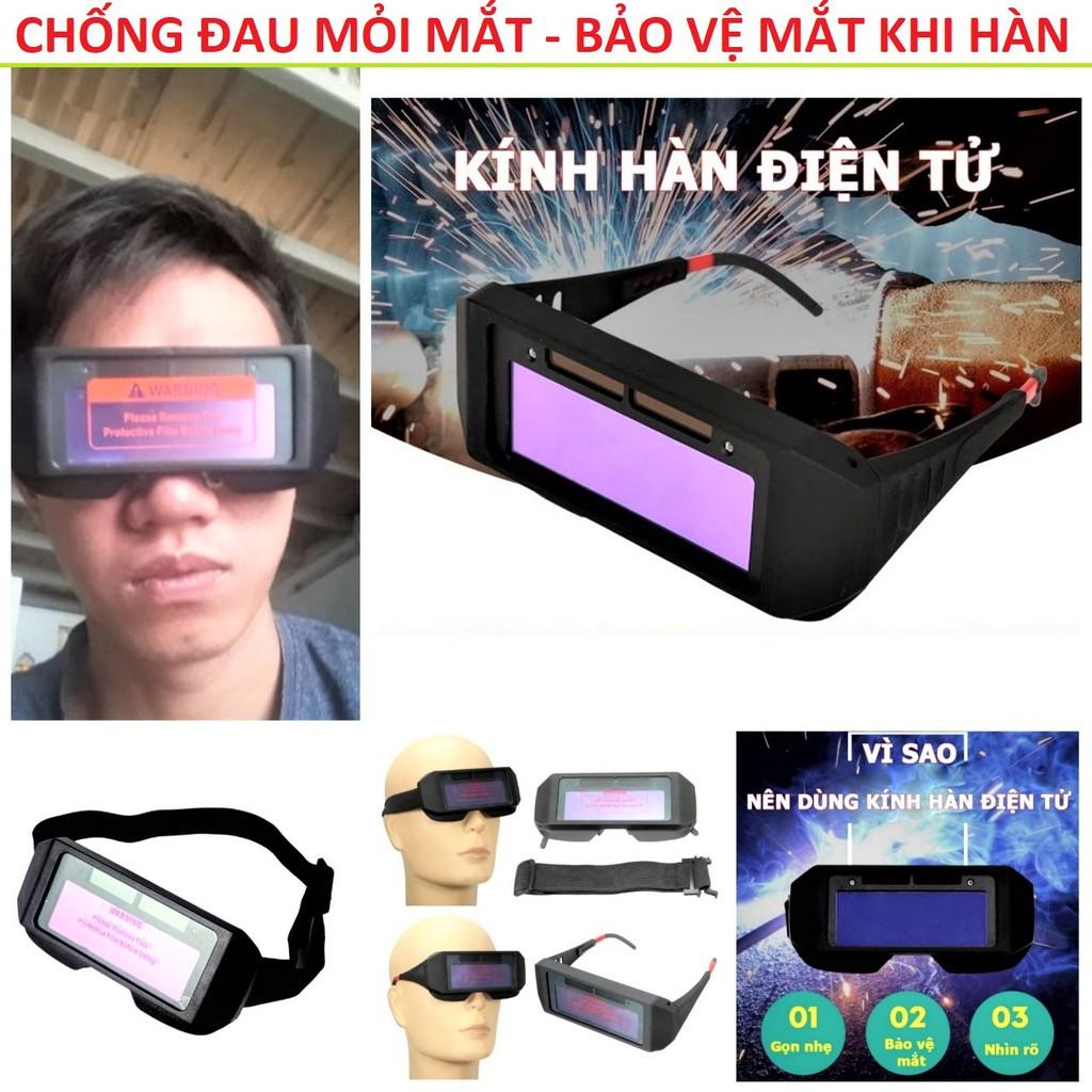 Mắt kính hàn điện tử tự động sáng- tối, loại tốt HUAJIANG HM166
