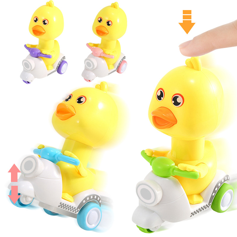 Đồ Chơi Con Vịt Đi Xe Máy Ngộ Nghĩnh Đáng Yêu Cho Bé Ấn Là Chạy