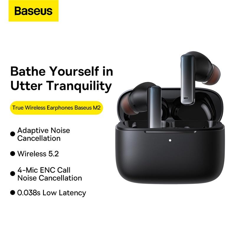 Baseus -BaseusMall VN Tai Nghe Bluetooth Chống Ồn Chủ Động Baseus Bowie M2 True Wireless (Hàng chính hãng