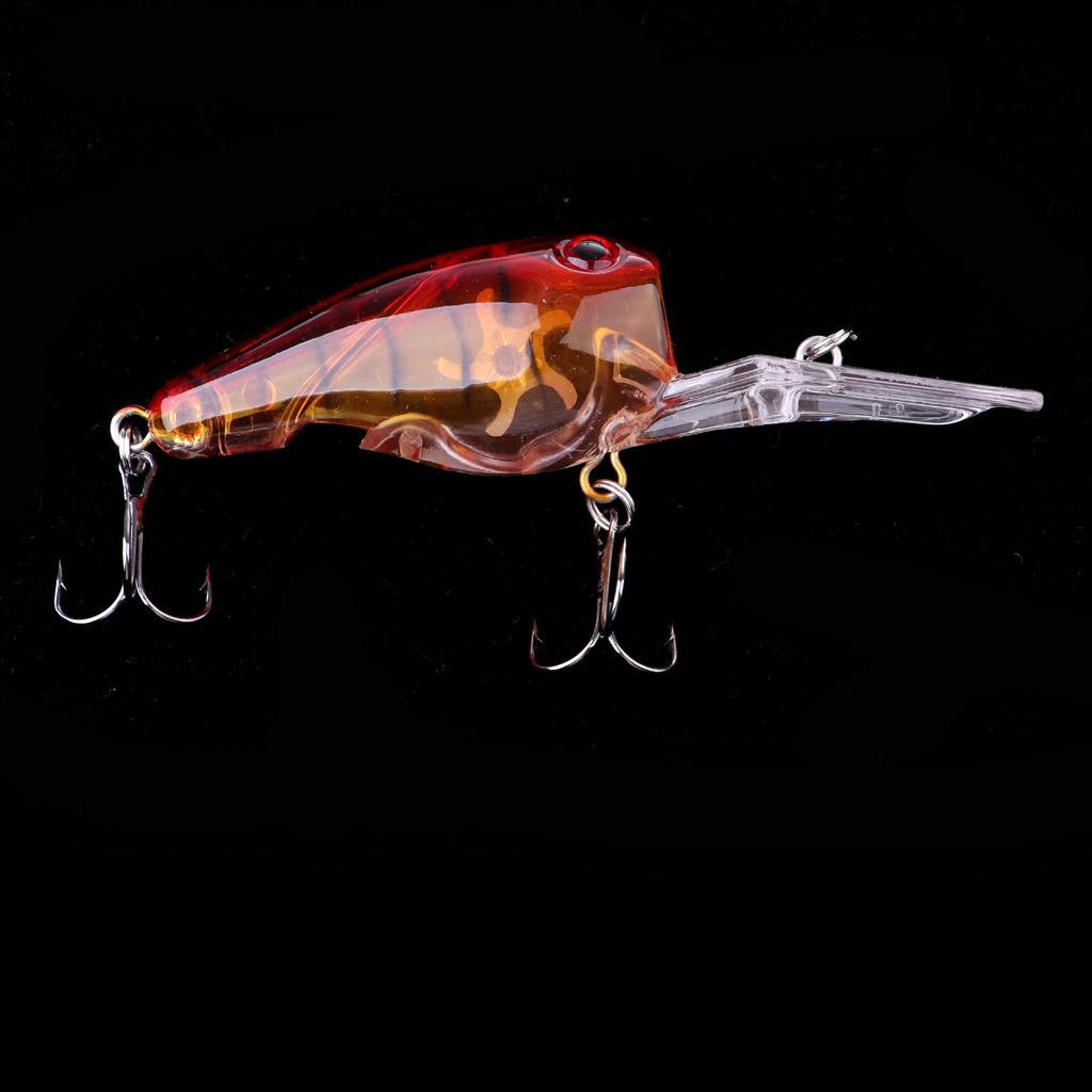 1 Piece Luminous Fishing Lures with Hooks Fishing Baits Hard Baits Minnow Baits Tool