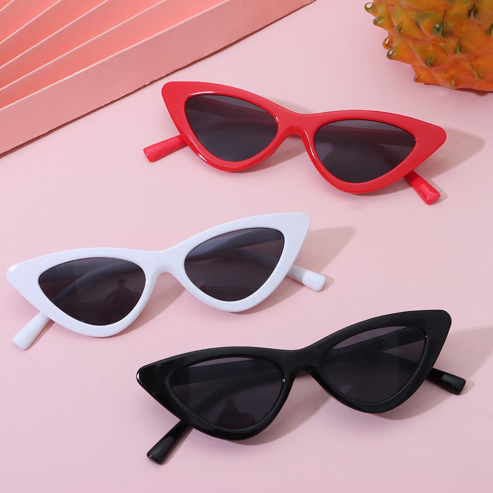 Summer Boy Girl Tam giác mèo Kính râm mắt UV400 Bảo vệ trẻ em phụ kiện trẻ em chống Ultraviolet Color: glasses bag