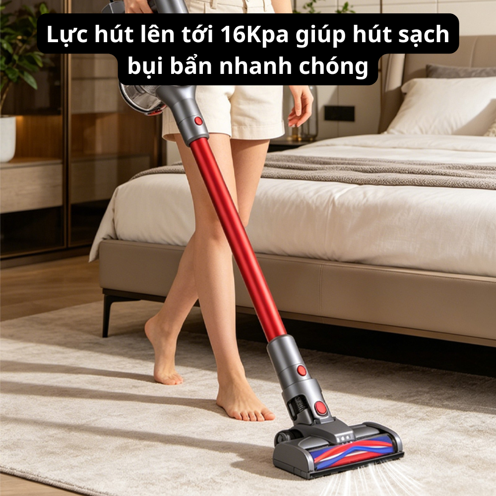 Máy hút bụi cầm tay có dây LumaBella LB-63026, công suất cực cao 3600W lực hút mạnh hút bụi gia đình, sofa, ô tô - HÀNG CHÍNH HÃNG