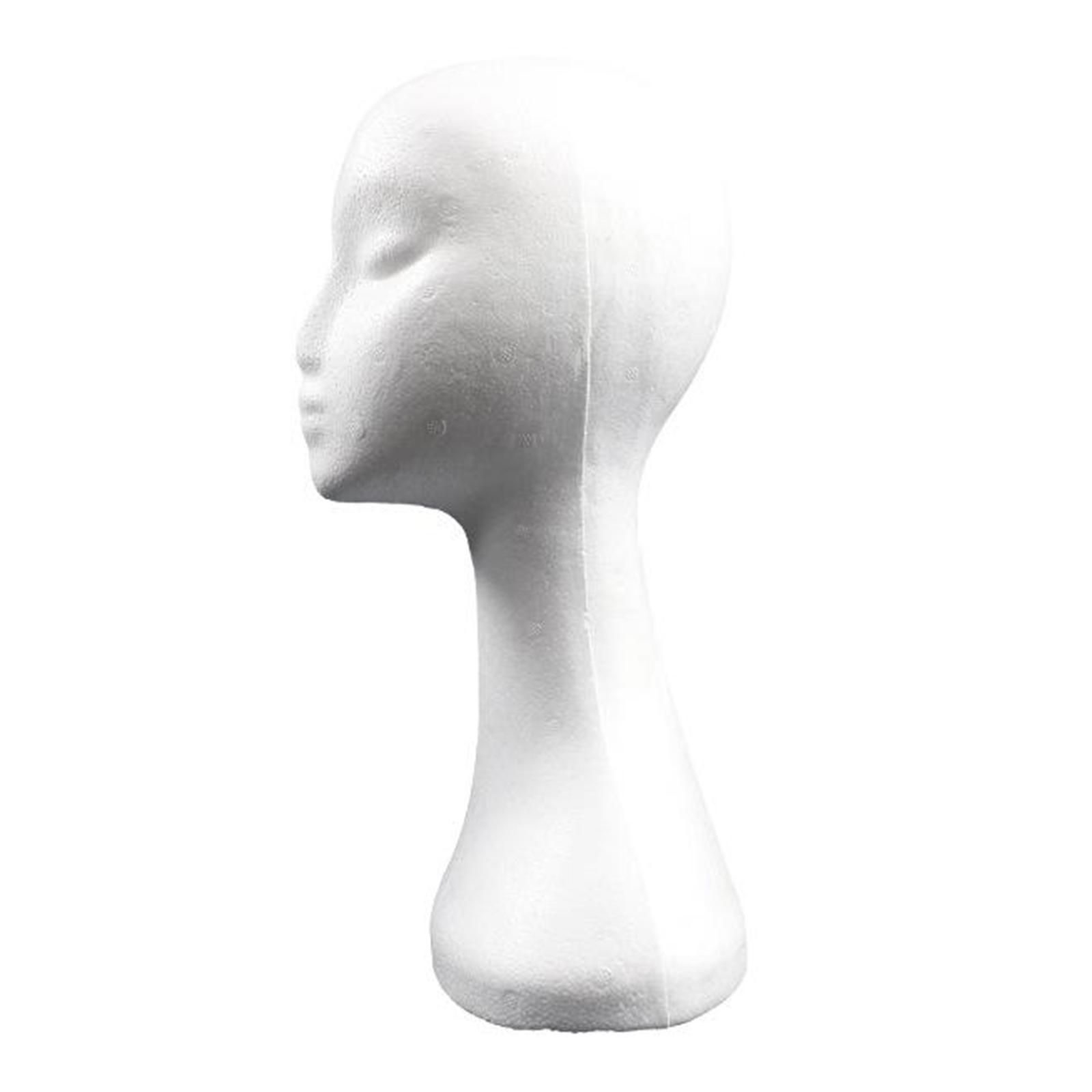 Female  Foam Mannequin Head Model  Glasses Hat Display