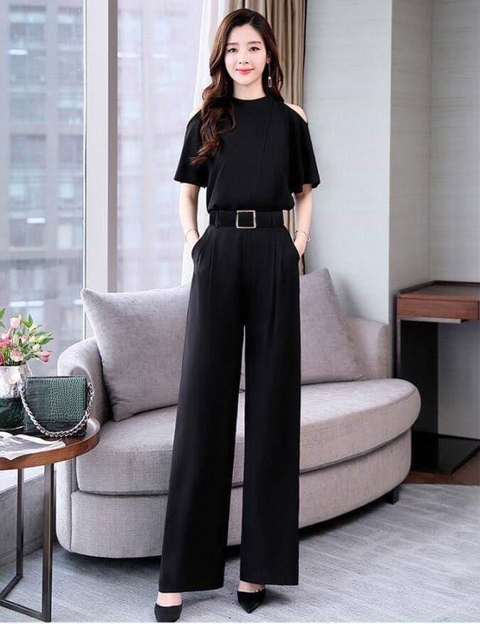 BỘ ĐỒ ỐNG RỘNG KÈM THẮT LƯNG