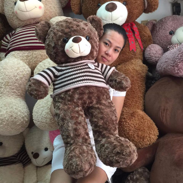 Gấu bông Teddy Cao Cấp siêu mềm mịn màu Nâu Socola 100cm