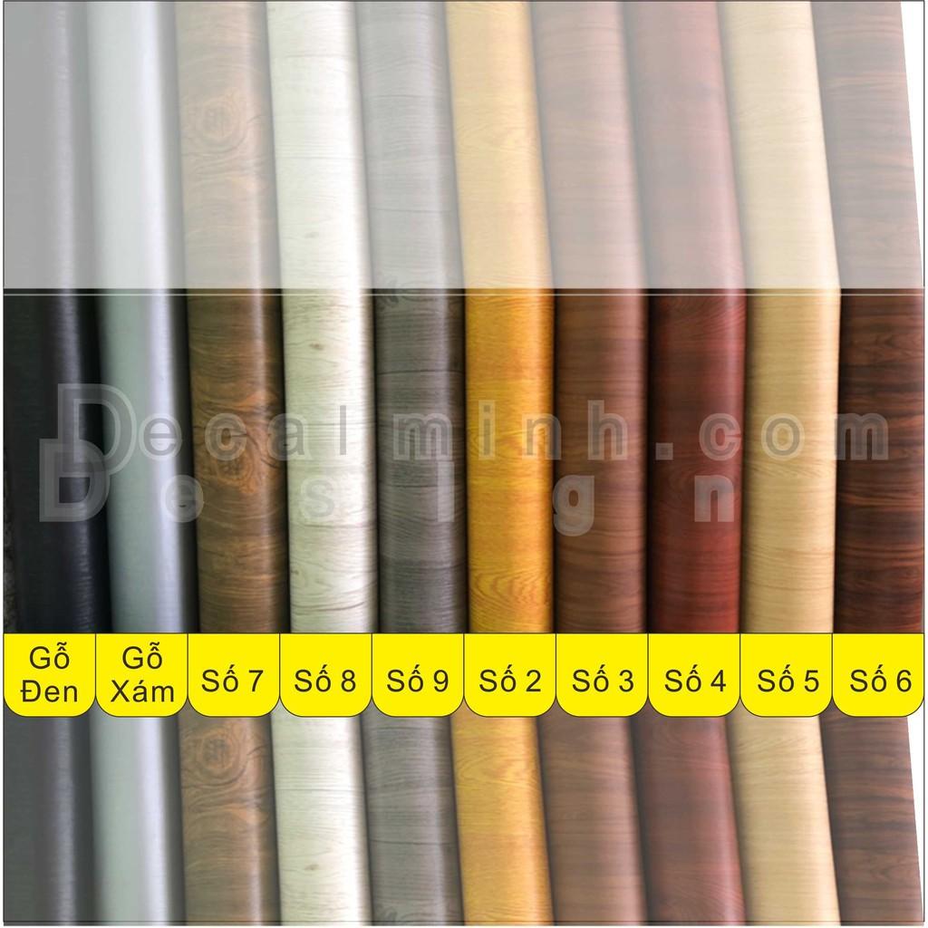 Vân gỗ Decal dán trang trí xe