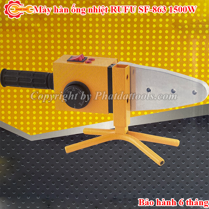 Máy hàn ống nhiệt cỡ lớn RUFU SF863-Công suất 1500W-Đầy đủ phụ kiện-Bảo hành 6 tháng