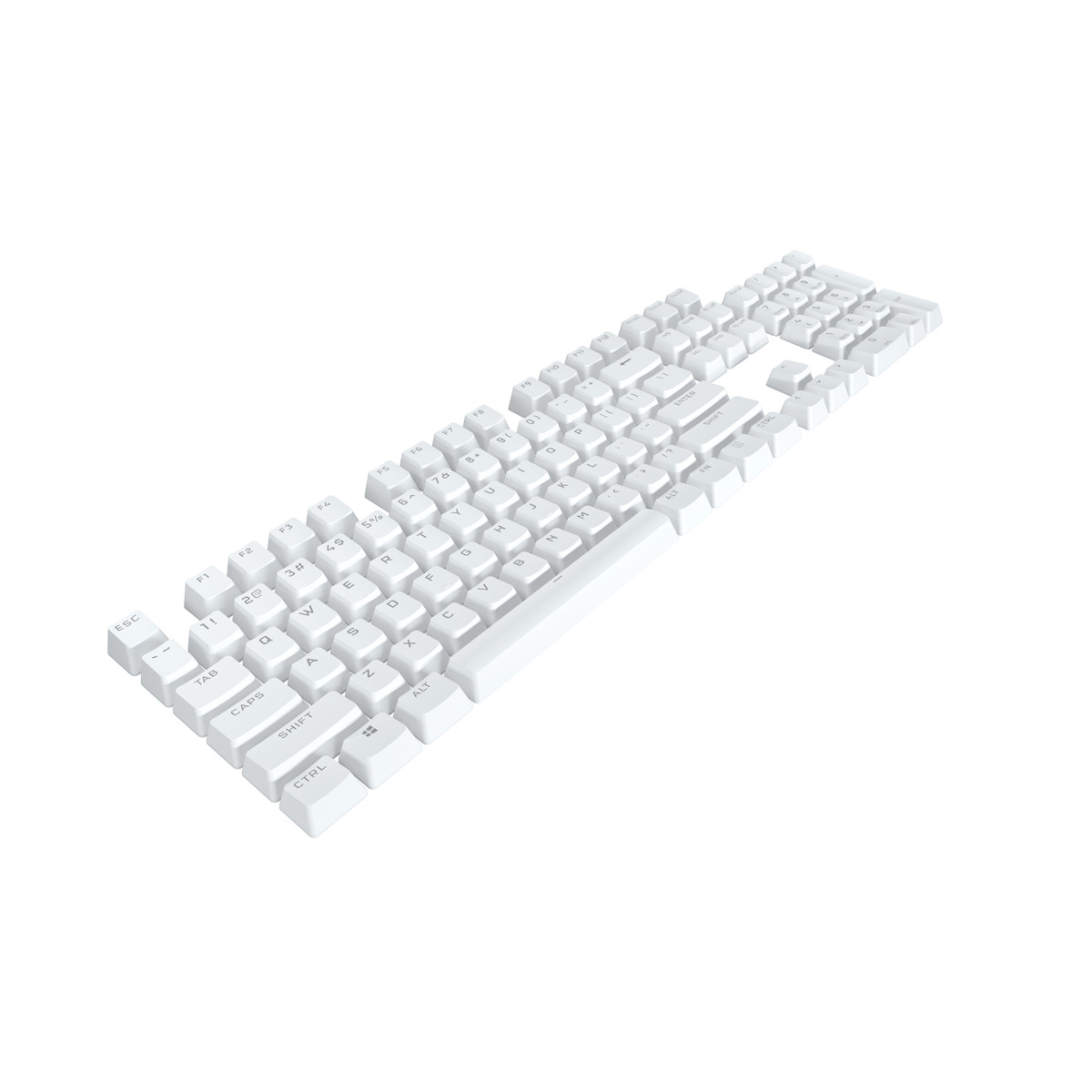 Keycap Corsair PBT Double-Shot PRO Arctis White - Hàng Chính Hãng