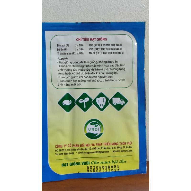 Hạt giống rau dền xanh lá dài gói 20gr