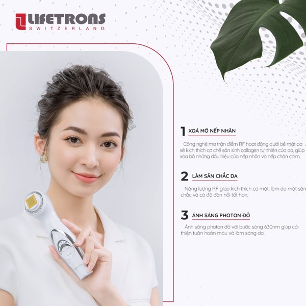 Máy massage nâng cơ và tái tạo da chuyên sâu Lifetrons RF-700