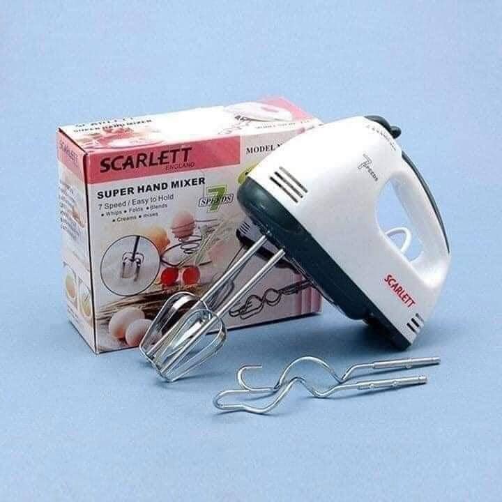 Máy đánh trứng cầm tay 7 tốc độ SCARLETT - Công suất 180w