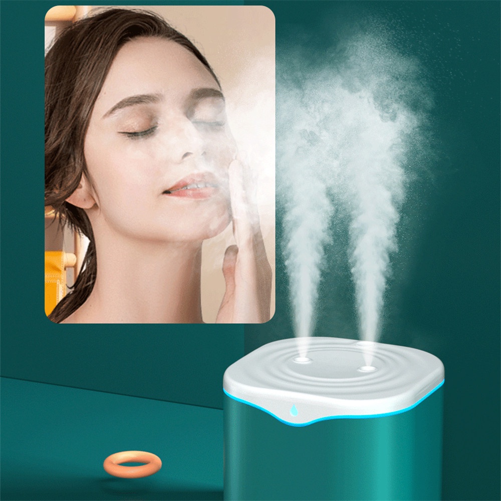 Máy phun sương siêu mịn tạo ẩm khuếch tán tinh dầu 2 vòi phun bản đặc biệt có đèn led dung tích 2000ml