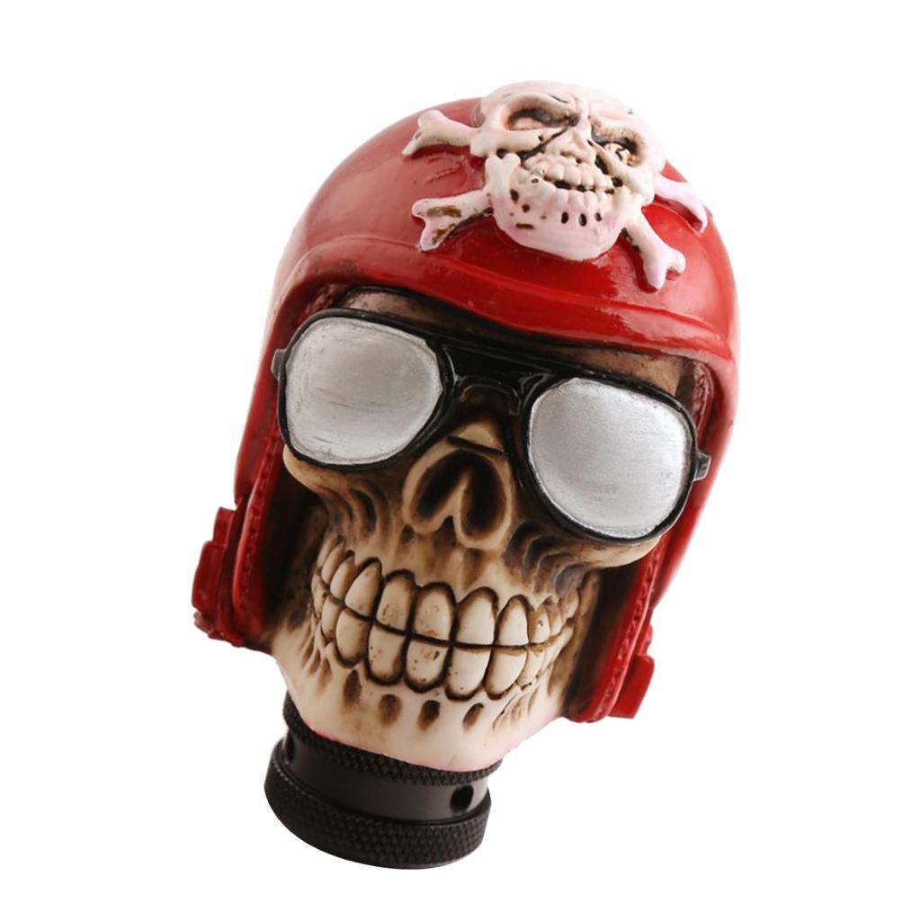 Manual Car Truck Cool Skull Head Gear Stick Lever Shifter Handle Knob