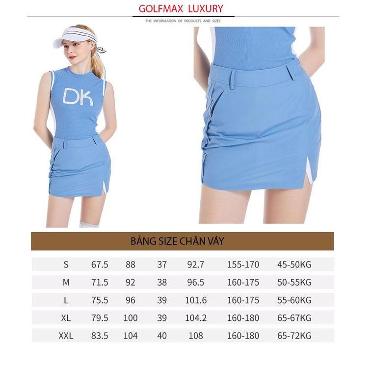 Fullset nữ chơi golf Thiết kế Hàn Quốc - Chất liệu sợi polyester kết hợp spandex cao cấp DK216-08-09