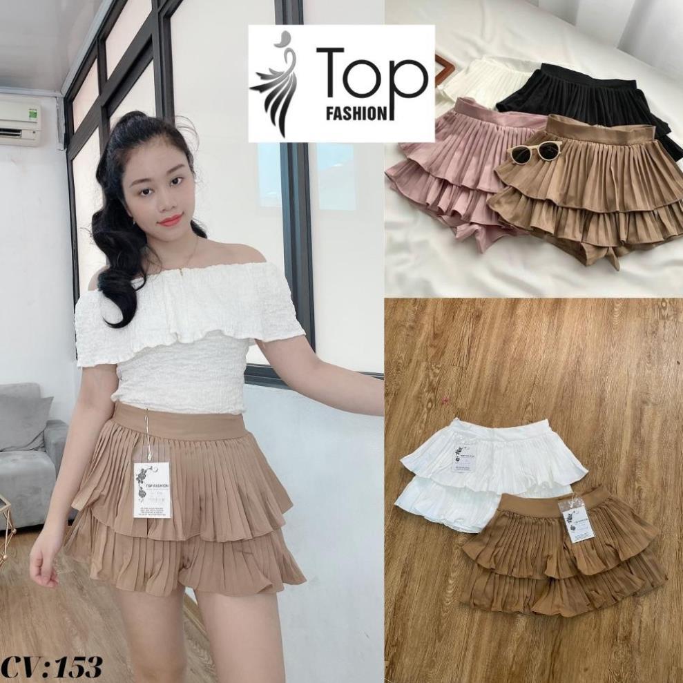 Chân váy Xòe 2 Tầng,Chân Váy Xếp Ly 2 Tầng Phong Cách Hàn Quốc Cap Cấp,Có Quần Đùi Bên trong Co Dãn 4 Chiều