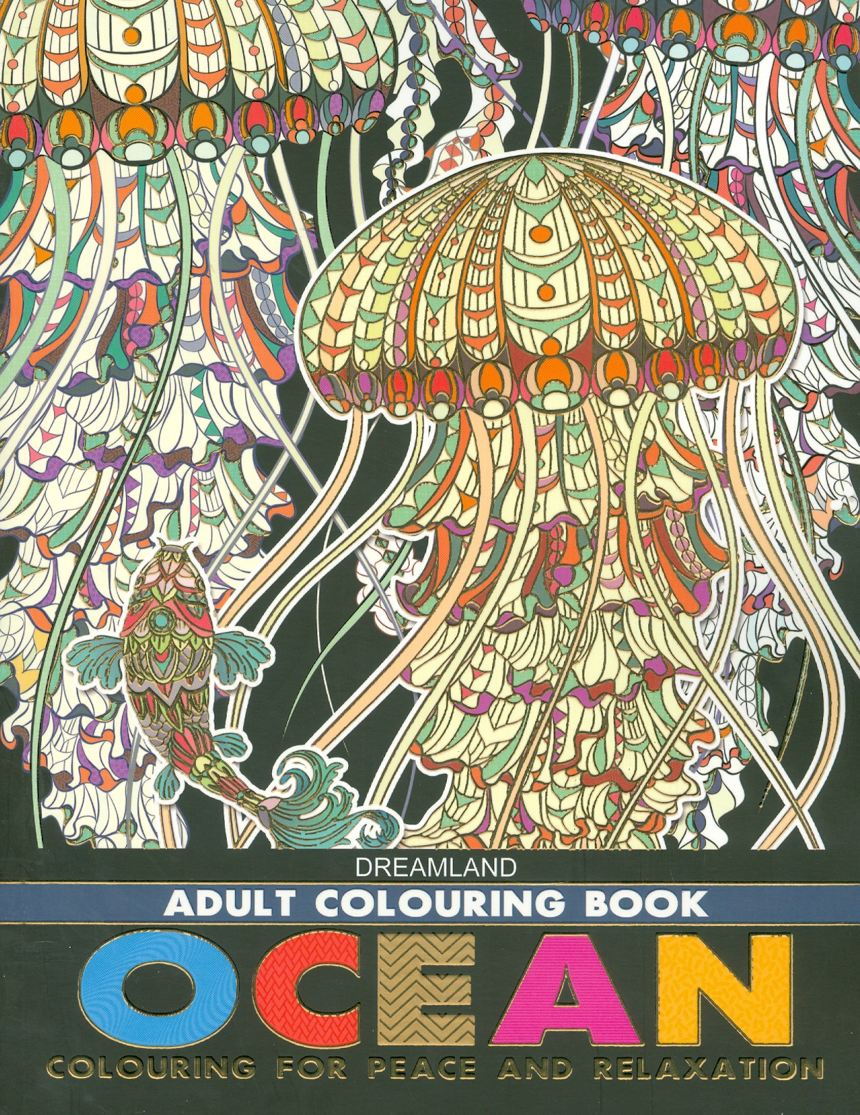 Ocean - Adults Colouring Book (Sách Tô Màu Dành Cho Người Lớn: Đại Dương)
