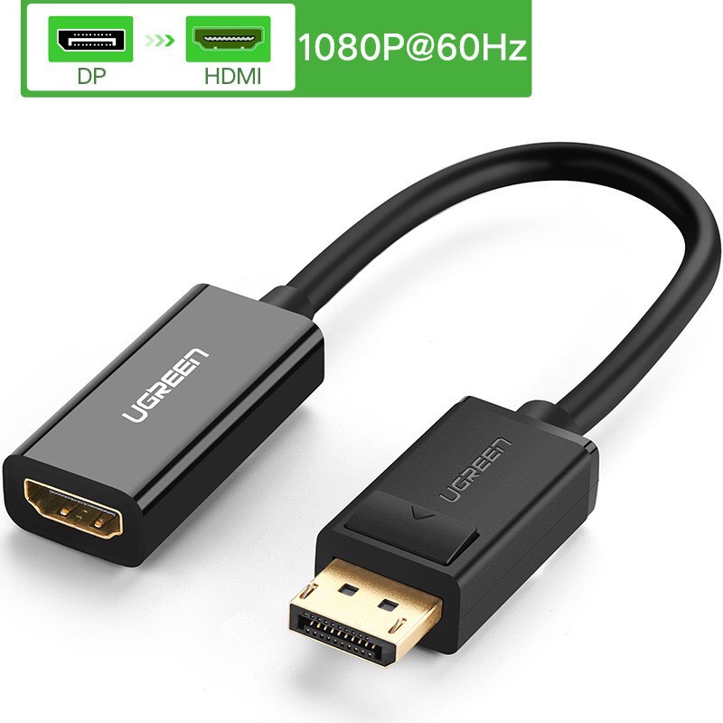 Cáp chuyển đổi Dispayport sang HDMI: Bộ chuyển đổi DisplayPort sang HDMI 4K*2K@30Hz hoặc 1080P@60Hz hàng chính hãng