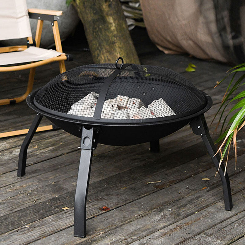 Bếp Lò Nướng Than Hoa BBQ Có thể xếp gọn Charcoal Brazier USA Full Option