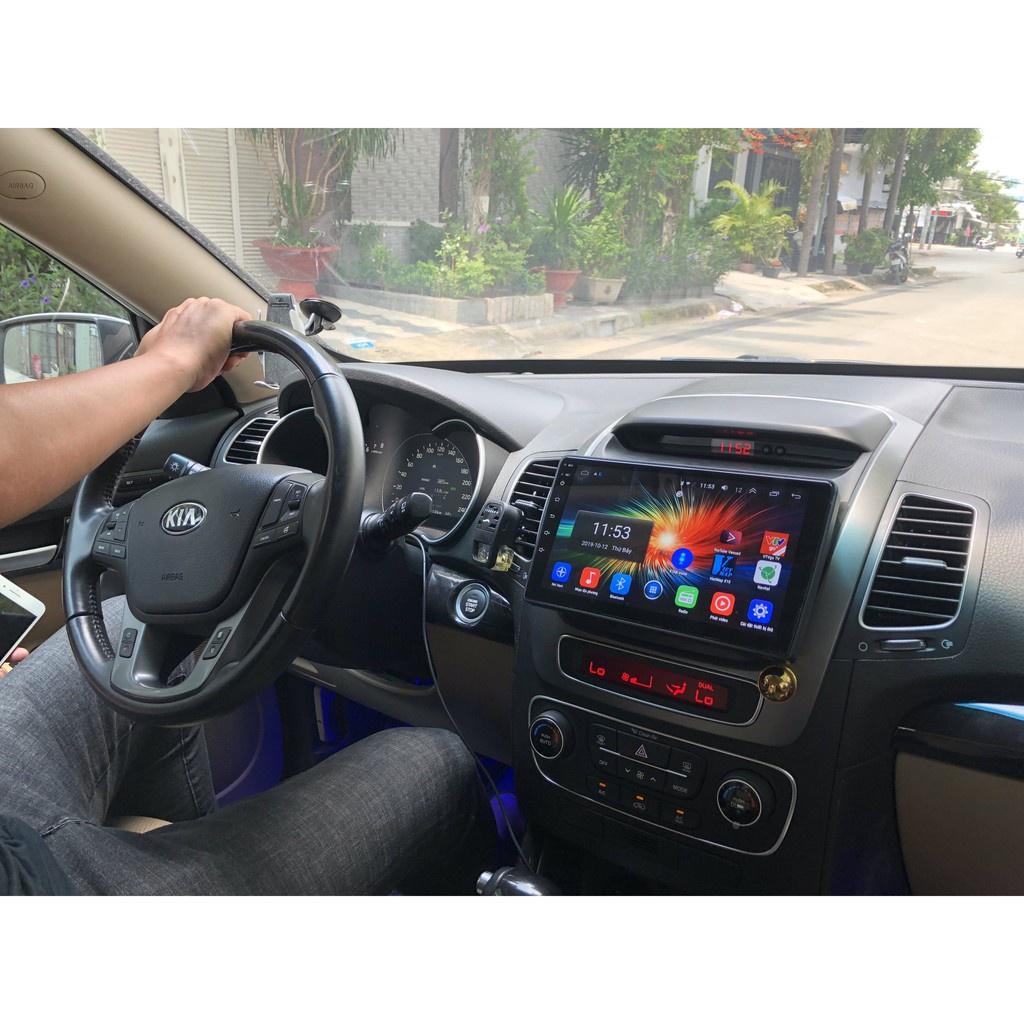 Mặt dưỡng kèm dây nguồn lắp màn hình android cho xe KIA SORENTO 2016-2018