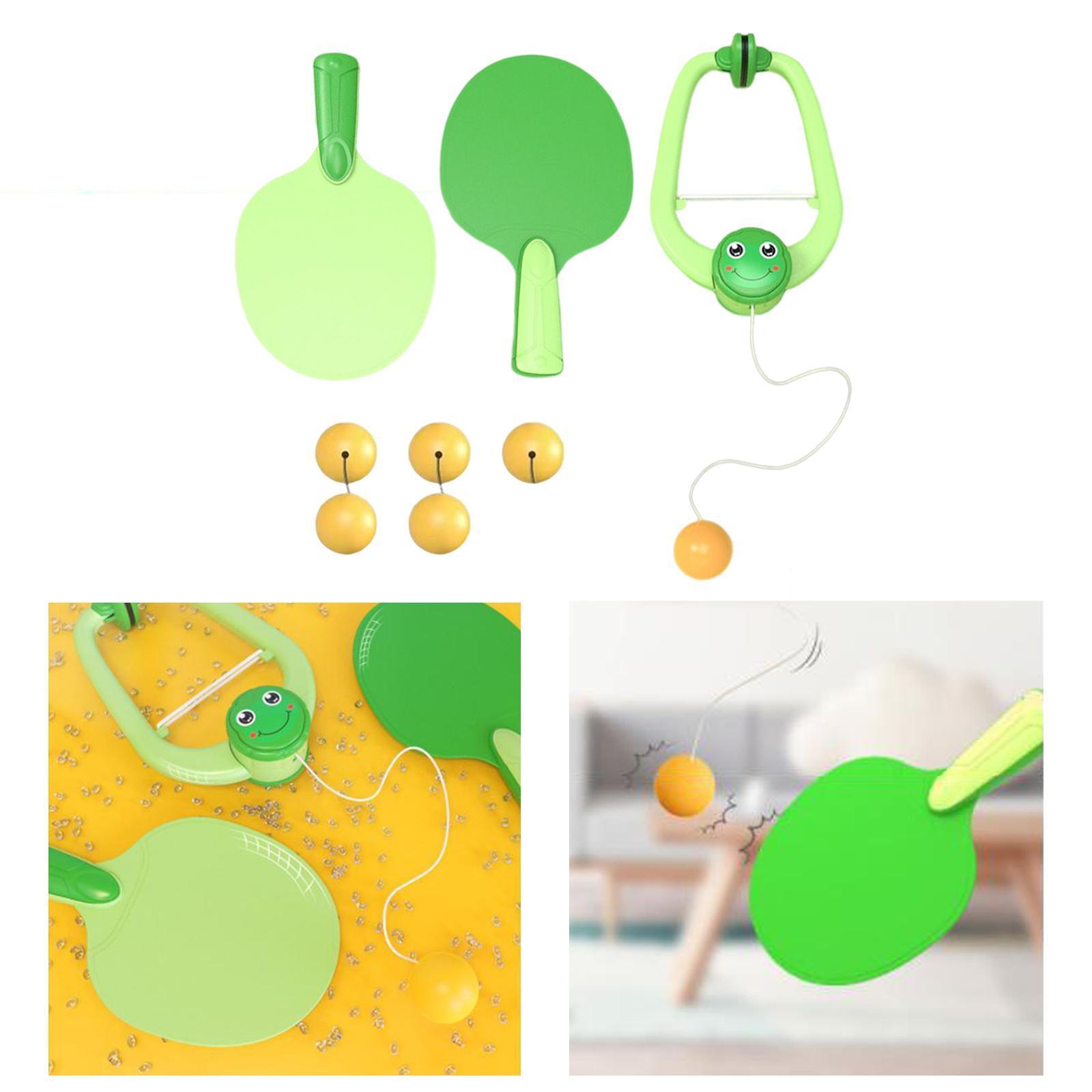 Indoor Hanging Table Tennis Self Training Table Tennis Suspended Tennis Ball Trainer for Improve Hand Eye Coordination Training Equipment