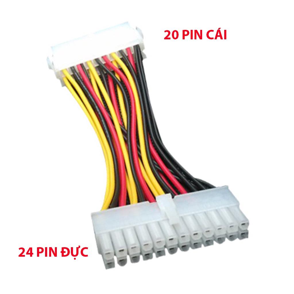 Cáp chuyển nguồn ATX 20 pin cái sang 24pin đực, chuyển đổi từ 20pin PSU sang 24PIN trên Mainboard máy tính