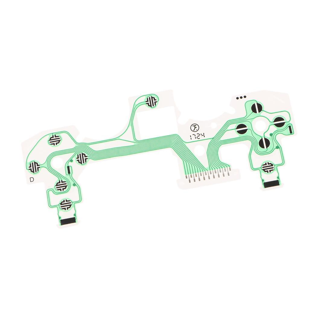 2X Conductive Film Keypad Flat Flex Ribbon Cable For Sony PS4 Controller Green