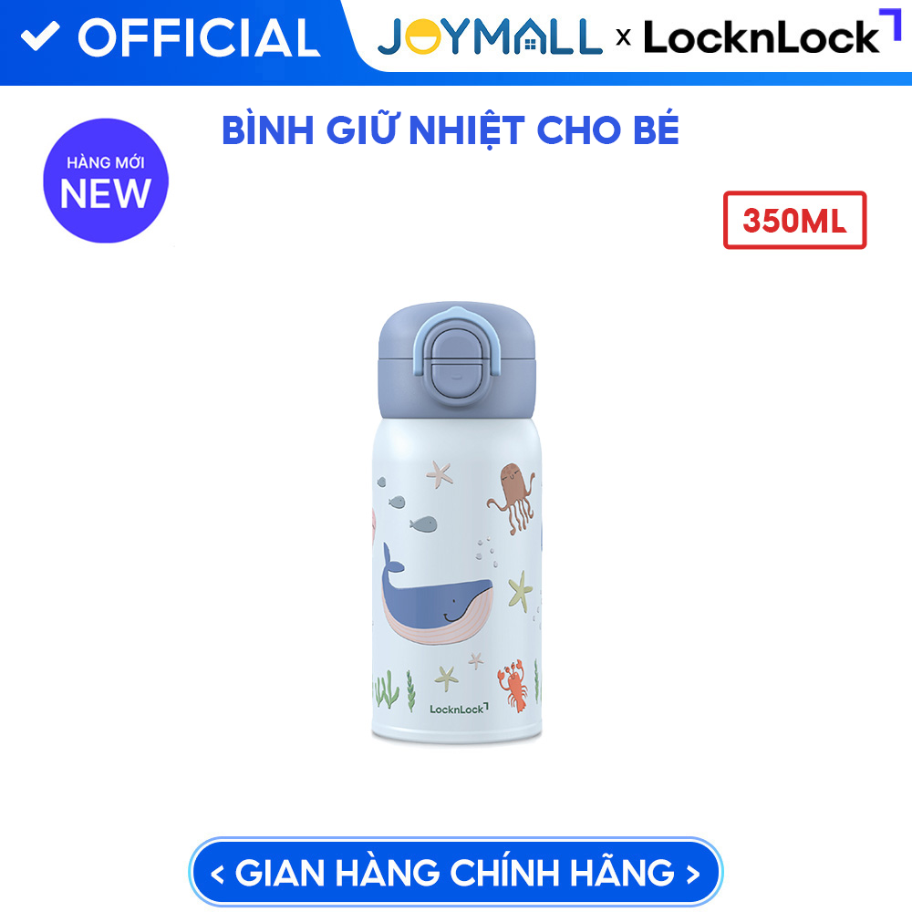 Bình giữ nhiệt LocknLock 350ml cho bé School Fit Pick Dual Cap Tumbler LHC3400 nắp uống kép - Hàng Chính Hãng - JoyMall