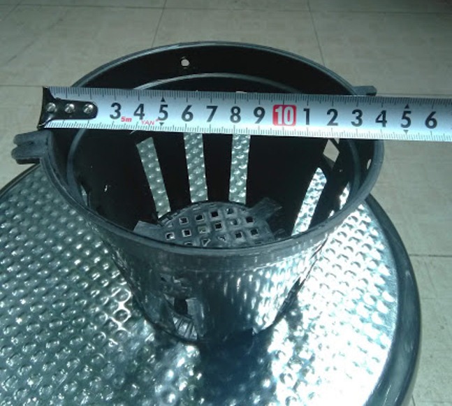 10 chậu nhựa trồng lan đk 14cm