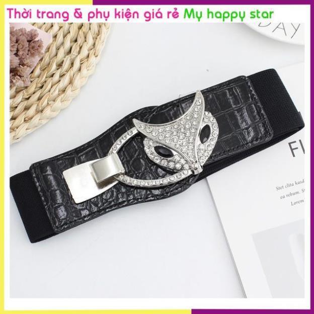 Thắt lưng chun co giãn đính đá dễ thương