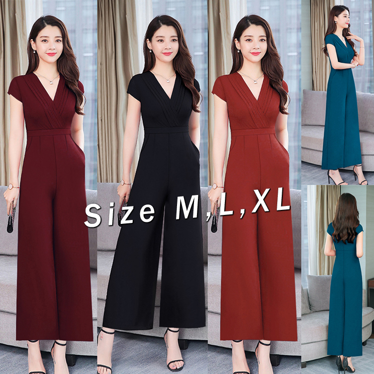  AV6498 - Jumpsuit - Đồ bay dài ống suông xếp pli ngực cực xinh