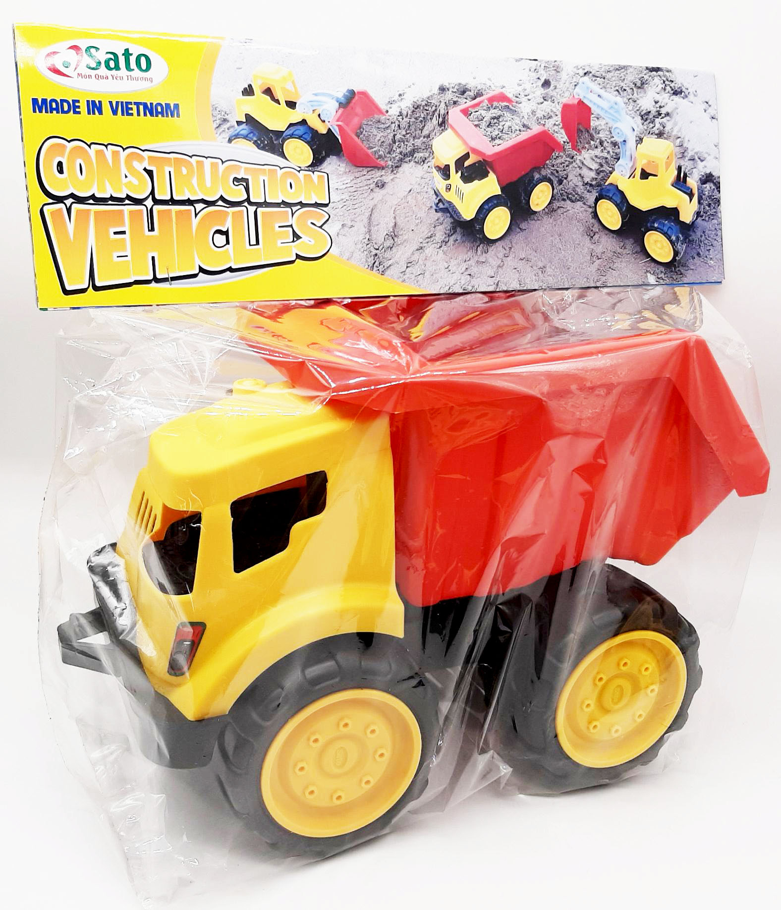 Đồ chơi xe công trình cho bé từ 1 tuổi Sato Toyscity SATO077 Construction vehicles (mẫu 2)