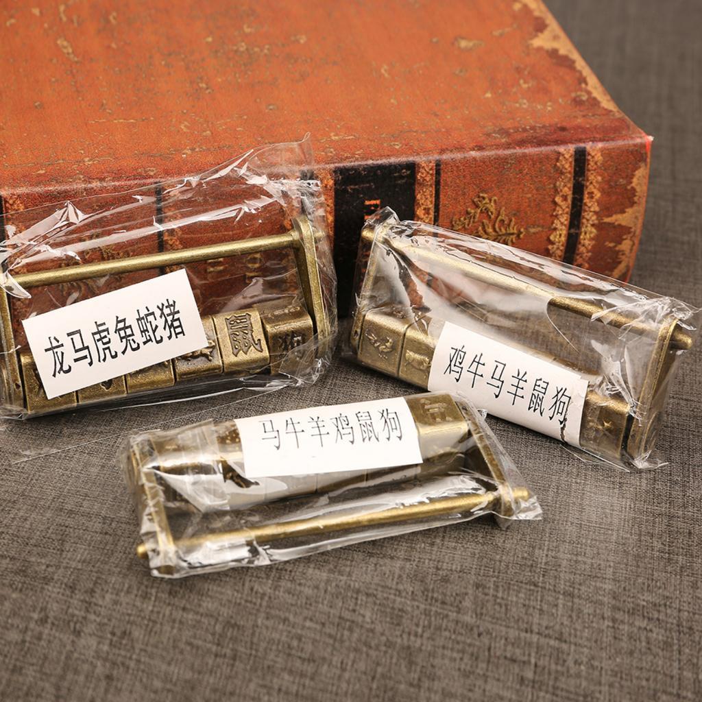 Kẽm Hợp Kim Vintage Mật Khẩu Khóa Móc Đồ Nội Thất Khóa Móc Gài Tủ Khóa Bền