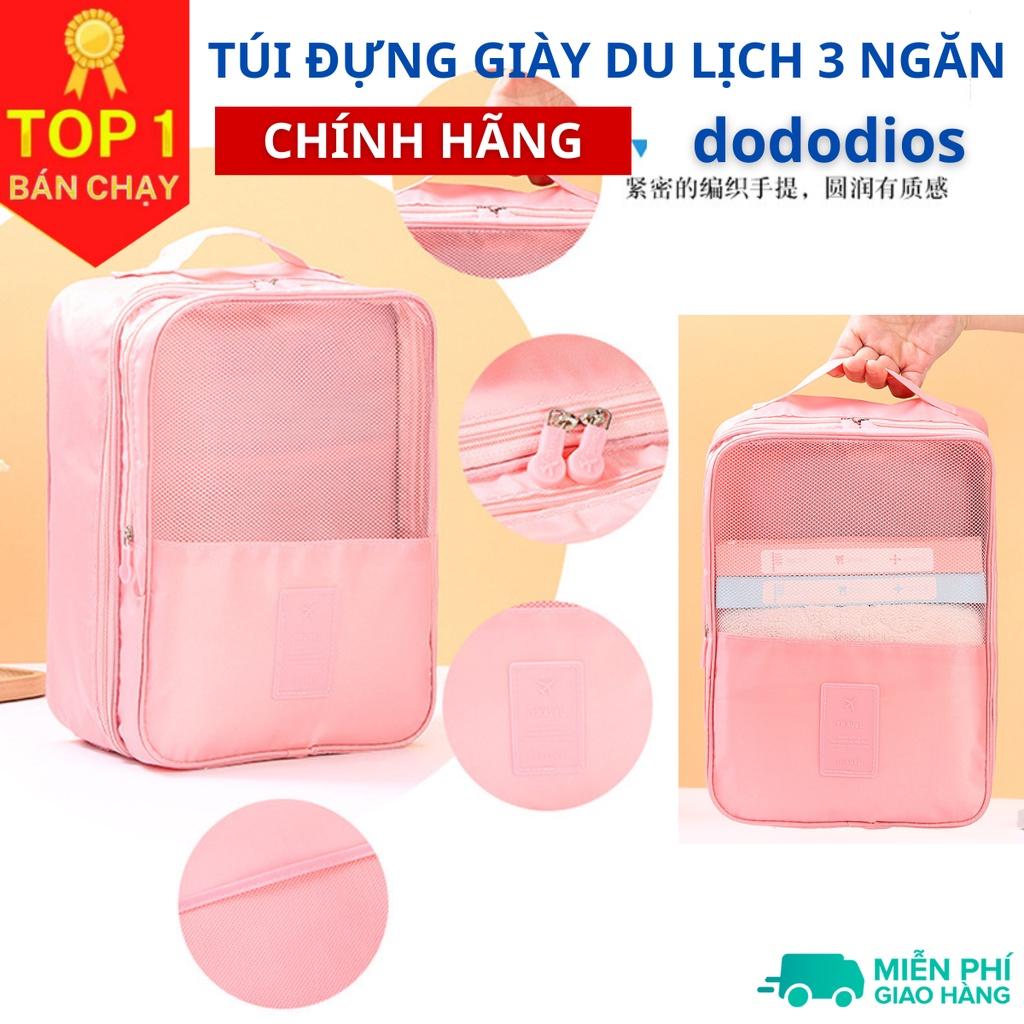 Túi Đựng Giày Dép Du Lịch 3 Ngăn dododios, Chất Liệu Chống Thấm Nước