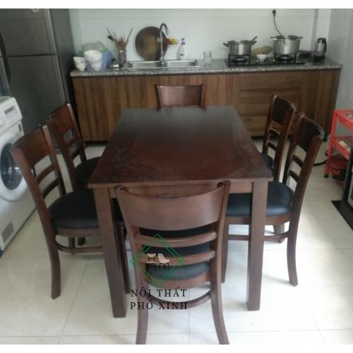 Bộ bàn ăn cabin 1m6 6 ghế free ship nt HCM và tỉnh dưới 25km
