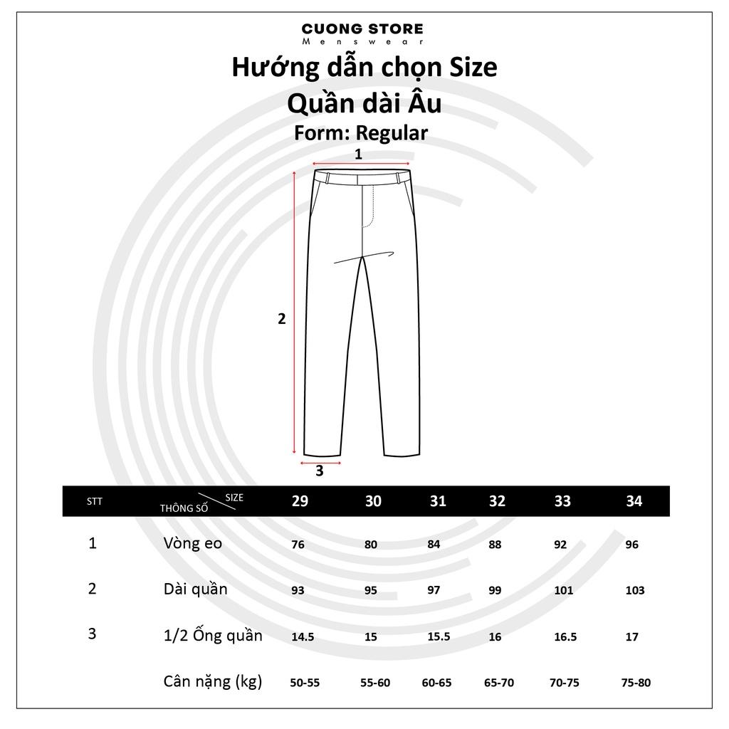 Quần tây nam cao cấp MRC A6614-LH dáng vừa vặn, co giãn nhẹ thoải mái - CUONG STORE