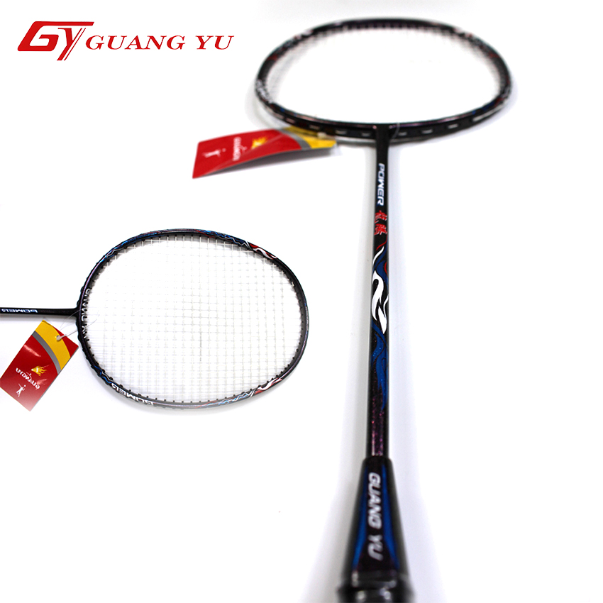 Vợt Cầu Lông Chính Hãng Guangyu Cao Cấp Vợt 4U Khung Carbon Siêu Nhẹ Lưới Đan Sẵn - V07