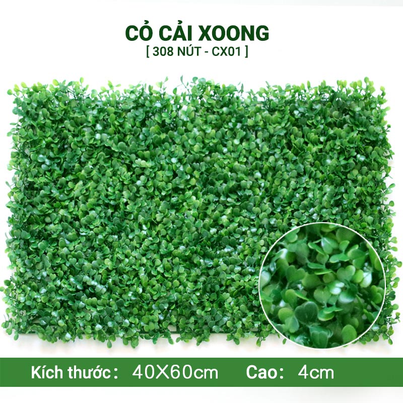 Combo 10 tấm cỏ xoong trang trí tường