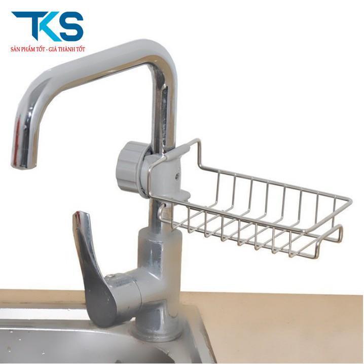Kệ để đồ rửa chén cạnh vòi rửa chất liệu inox 304 chắc chắn