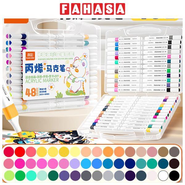 Hộp 48 Bút Lông Acrylic Marker - Truecolor ZCA-6066-48