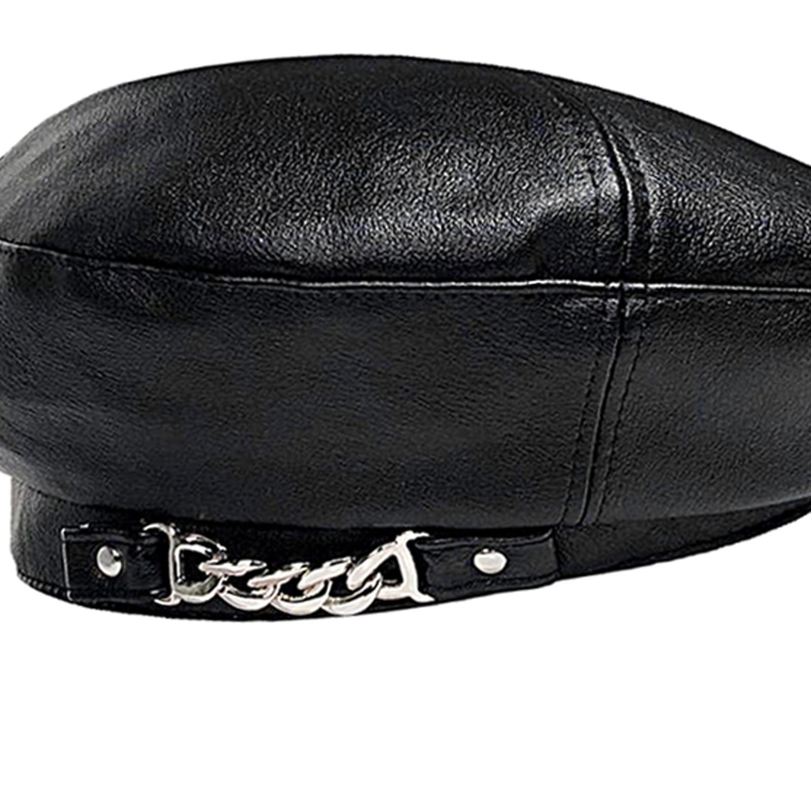 Casual Women Beret Hat Chain Classic Style Costumes Solid Color for Casual Use Gift Winter