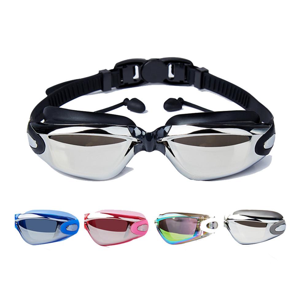 Kính Bơi Tráng Gương Chống Tia UV - Gắn Bịt Tai