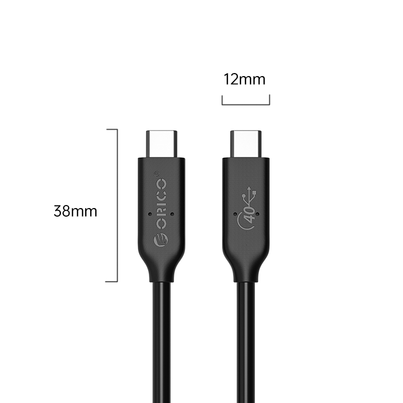 Cáp Data USB 4.0 Orico U4C0-BK-BP Hàng Chính Hãng