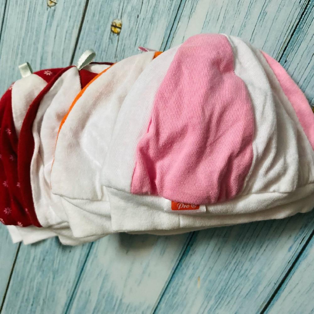 Mũ Che Thóp Trẻ Sơ Sinh Cotton Mềm Bé Trai Bé Gái