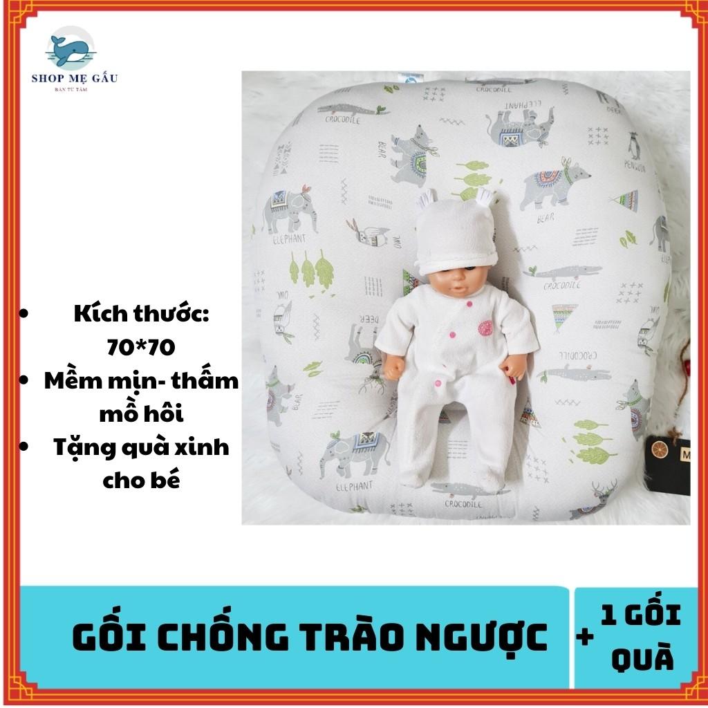 Gối Chống Trào Ngược ️TẶNGQUÀ️ Gối Đa Năng Chữ C cho bé sơ sinh ngủ ngon hết nôn trớ