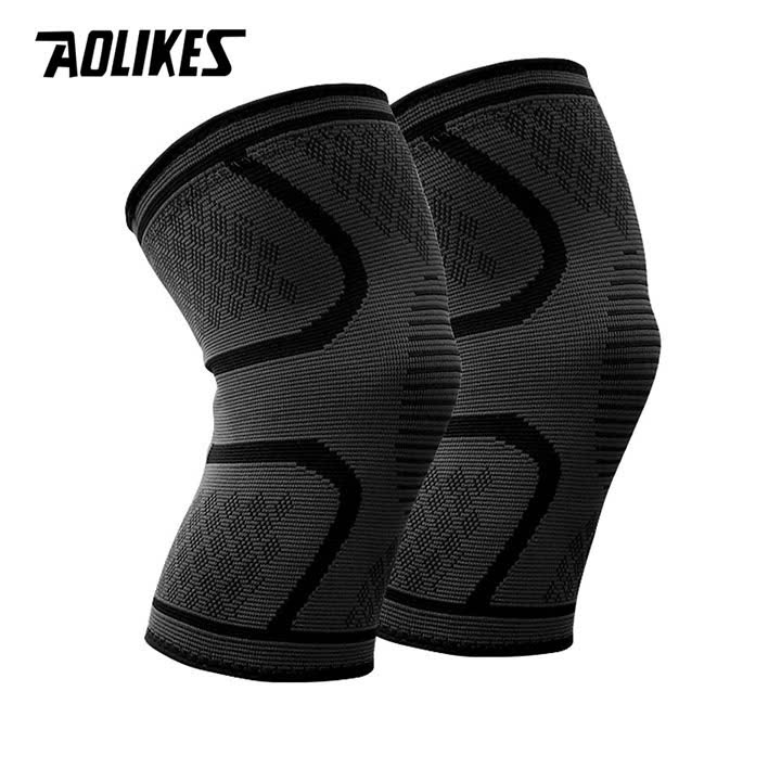 Bó bảo vệ khớp đầu gối AOLIKES A-7718 đàn hồi thoáng khí running anti-skid Kneepad