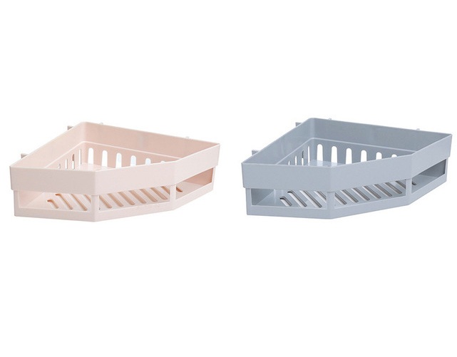 Kệ Góc Tam Giác Dán Tường 27x18.5x6cm - Màu Ngẫu Nhiên