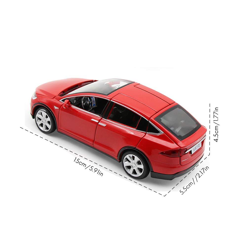 Mô hình tự động cho Tesla X 90 1:32 Autoleger với âm thanh và ánh sáng cũng như một chiếc xe đồ chơi có chức năng hỗ trợ cho trẻ em