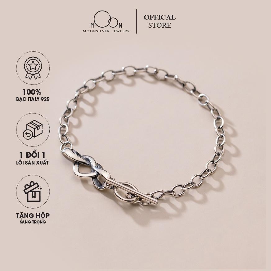 Lắc Tay Bạc Thái Khoen Trái Tim